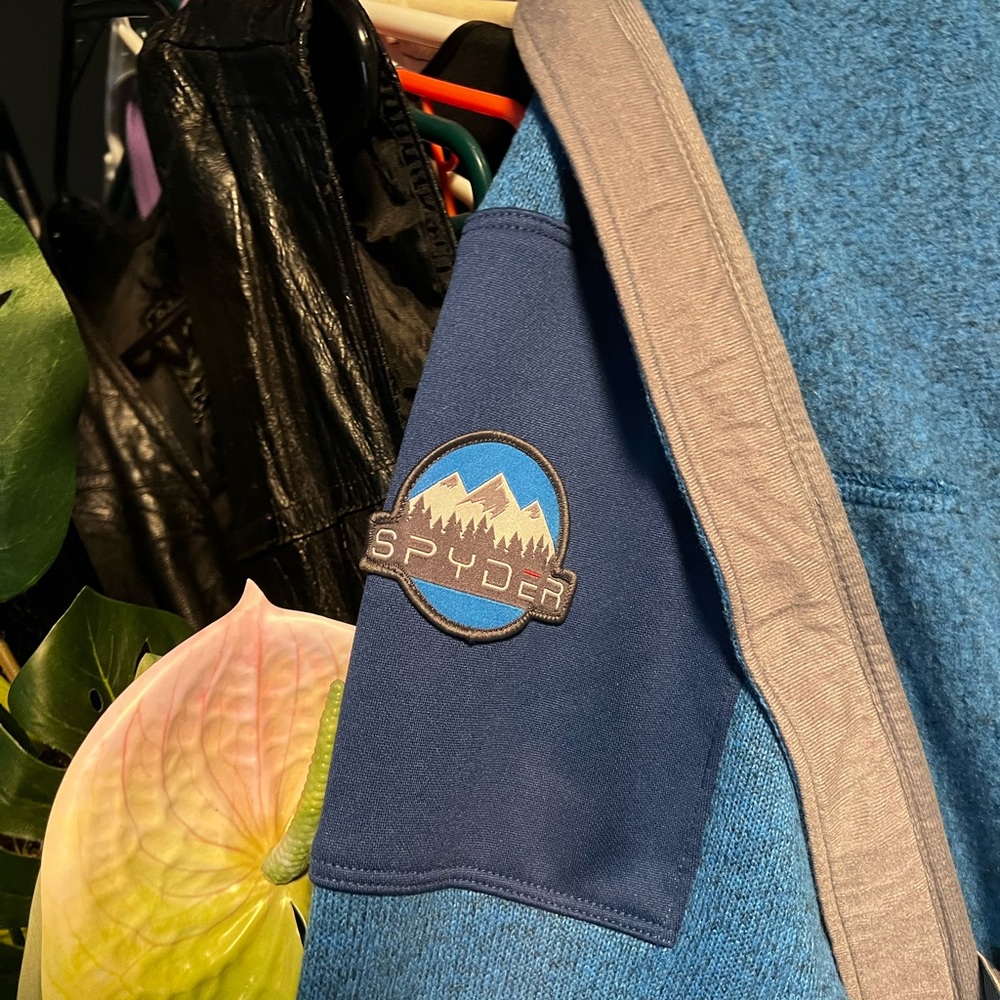 Spyder Blue sweater jacket - Picture 5 of 6